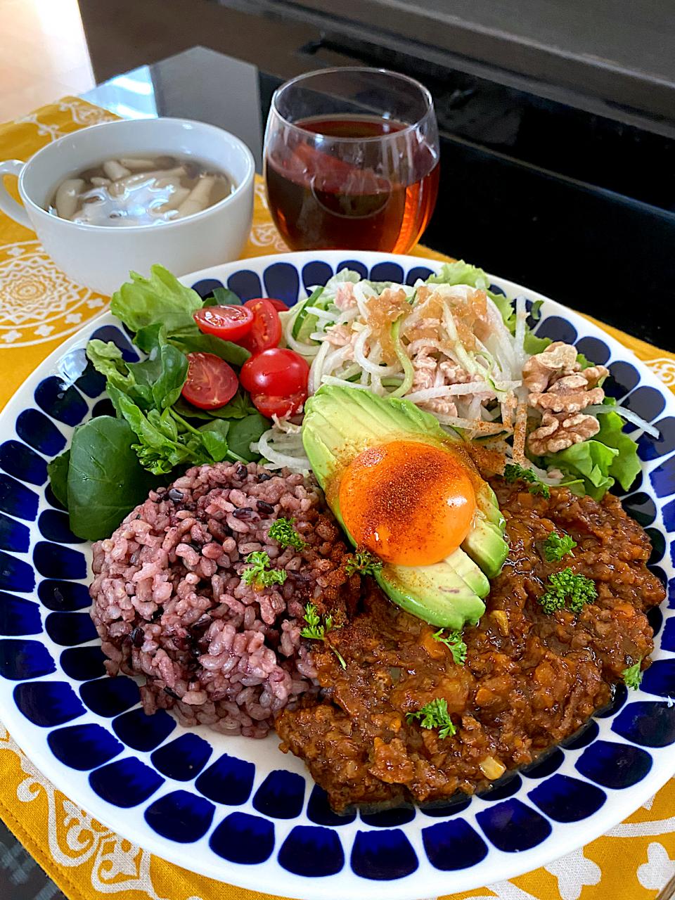 ゆかりさんの料理 キーマカレープレート😊